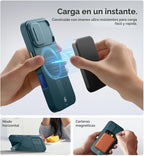 SURITCH Funda para iPhone 16 con cubierta magnética para cámara deslizante y soporte ajustable, compatible con MagSafe, funda protectora delgada a prueba de golpes de 6.1 pulgadas, verde lago