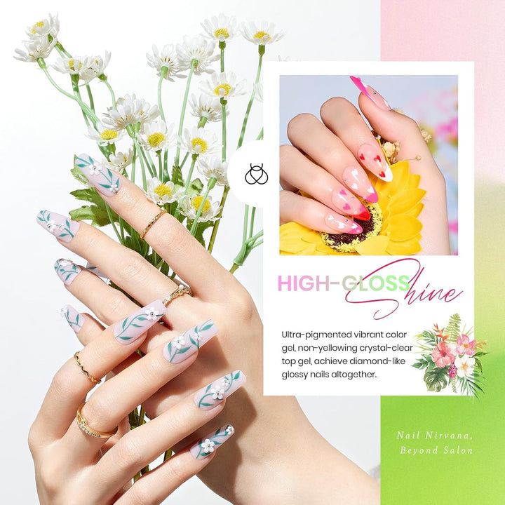 Beetles - Juego de esmaltes de uñas de gel primaveral, 36 colores,...