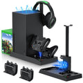 MENEEA Cooling Fan & carga Stand para Xbox Series X Console & Controller