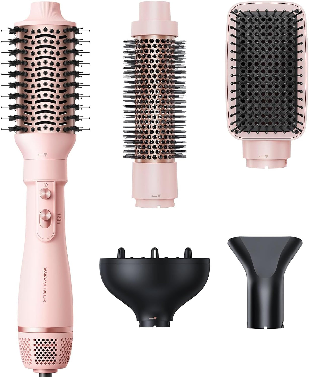 Set de cepillo secador de pelo, Wavytalk Air Sculpt 5-en-1 set de c...