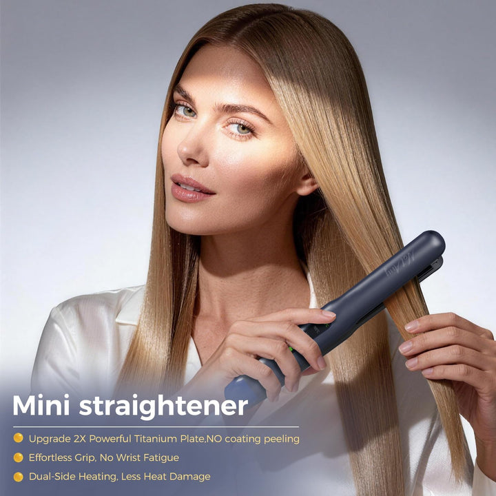 NOTANY Plancha de pelo inalámbrica, mini alisadora de pelo portátil...