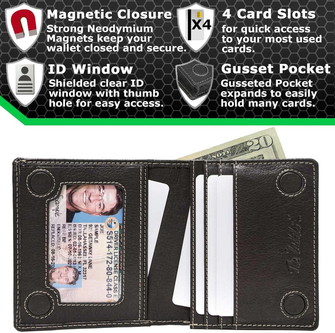 Cartera ID Stronghold - Billetera plegable con bloqueo RFID para ho...