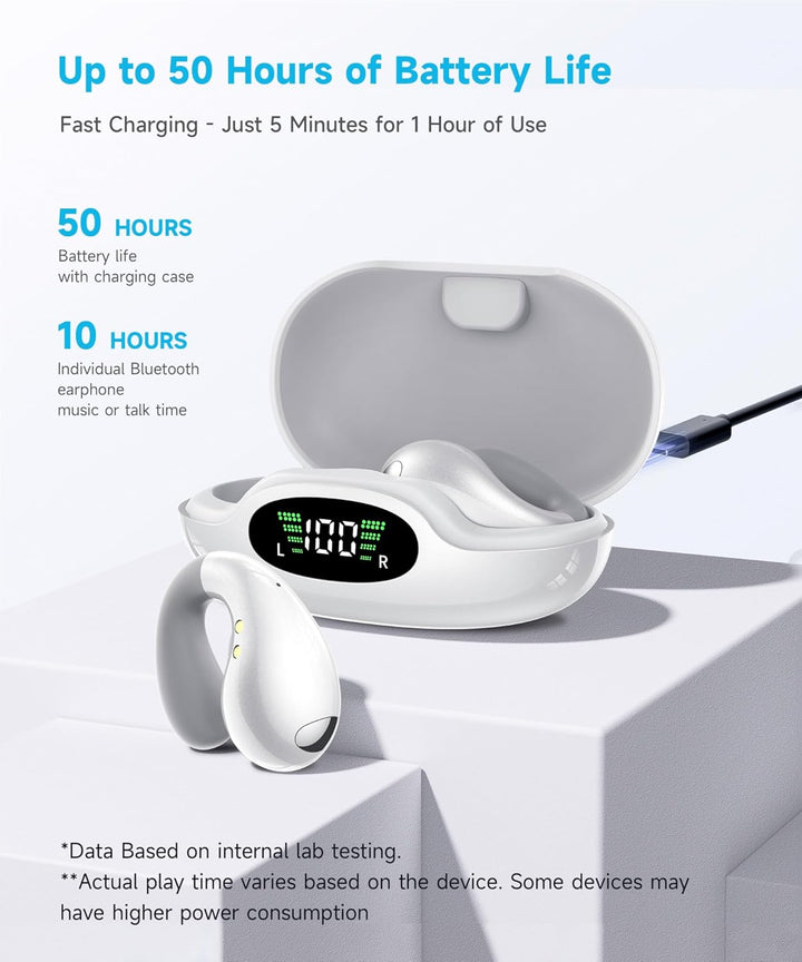 Boytond Auriculares ultra abiertos: cómodos auriculares de conducci...