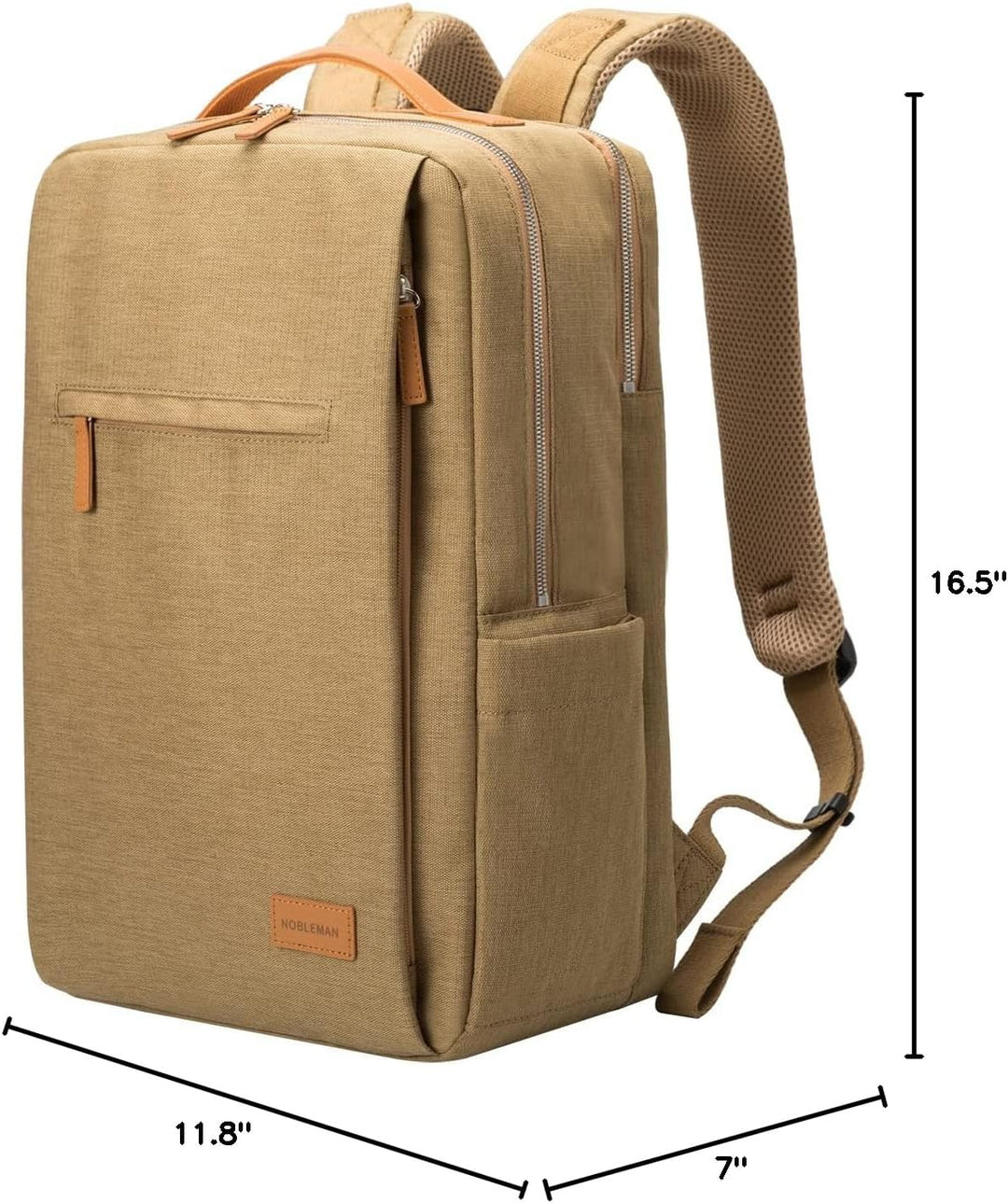NOBLEMAN Mochila para portátil de viaje para hombres, resistente al...