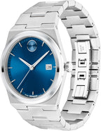 Movado Bold Quest Reloj de Hombre Deportivo - Movimiento Suizo de Cuarzo, Correa de Acero Inoxidable con Enlace - Resistencia al Agua 5 ATM - Reloj de Lujo para Él - 40mm