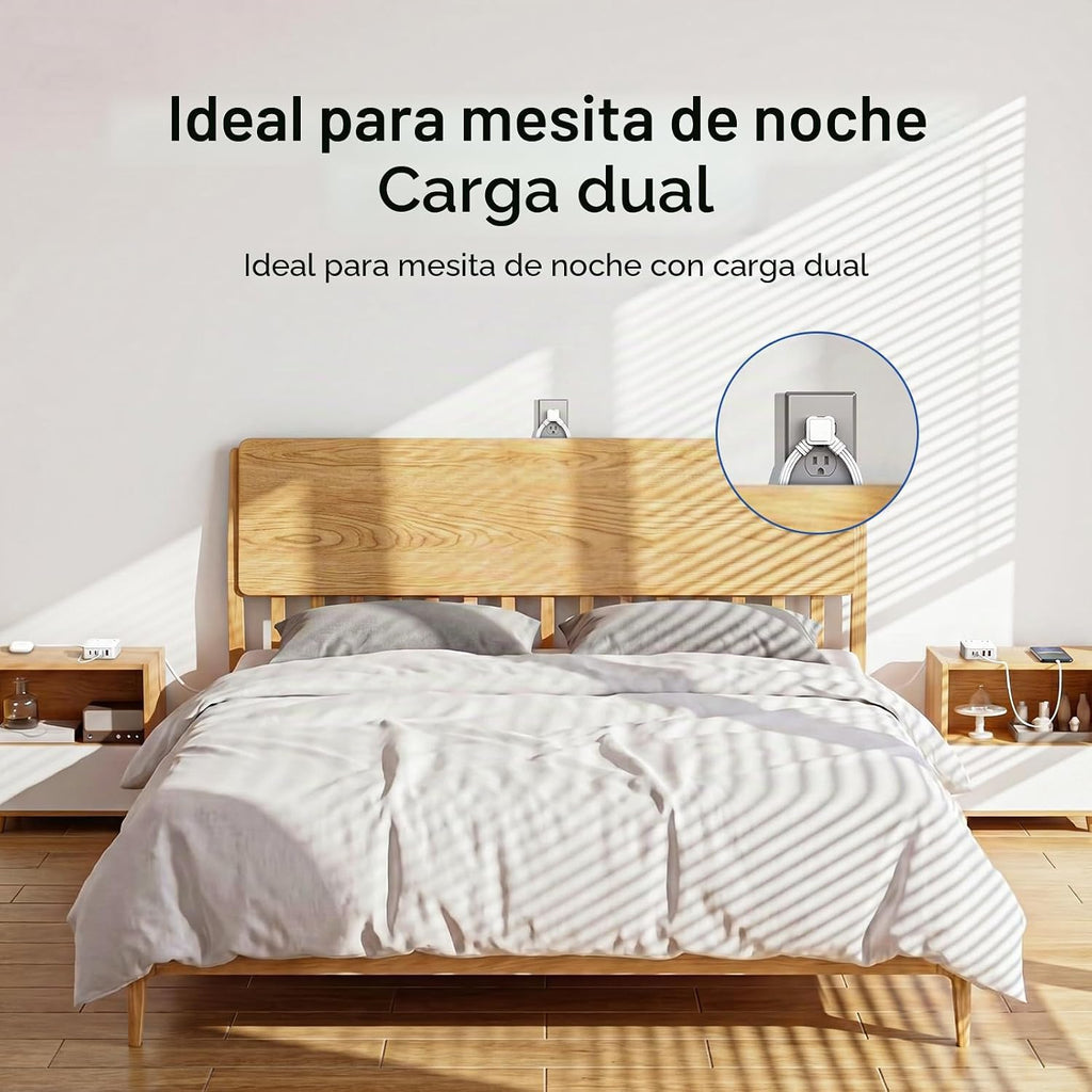 Cable de extensión dividido de 12 pies (6 pies por lado) - 4 puertos