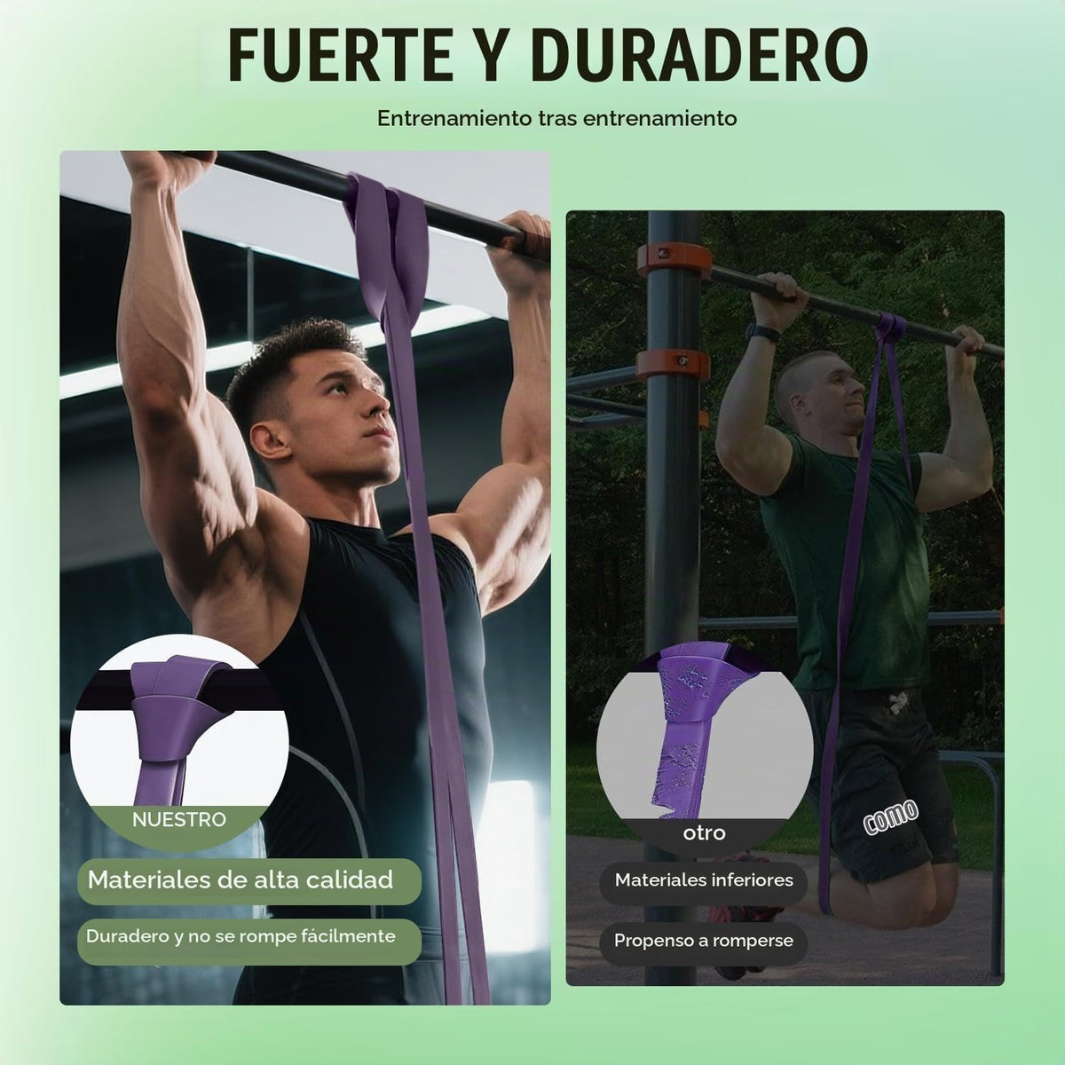 WHATAFIT Resistance Bands, Bandas de Asistencia para Dominadas de 5 Niveles para Entrenamiento