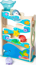 Melissa & Doug Rollables Wooden Ocean Slide Infant & Toddler Toy