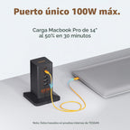 TESSAN Estación de Carga USB de 100W para Múltiples Dispositivos 6-en-1 Cargador USB