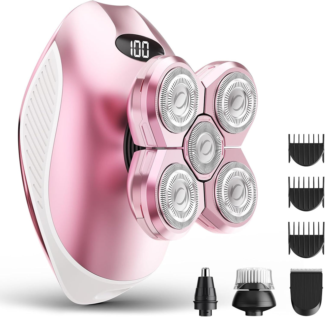 Maquinilla de afeitar eléctrica para mujer, 5 en 1, multifuncional,...