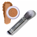 Subtl Beauty Polvo BB + cepillo facial de doble extremo, mediano 4...