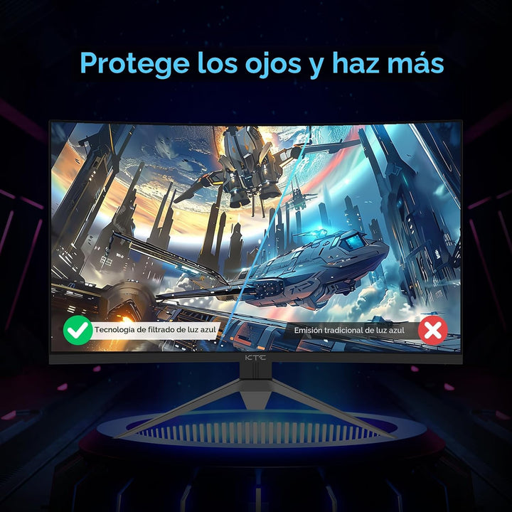 KTC - Monitor curvo de juegos de 32 pulgadas 240Hz 1500R 1080P 125%...