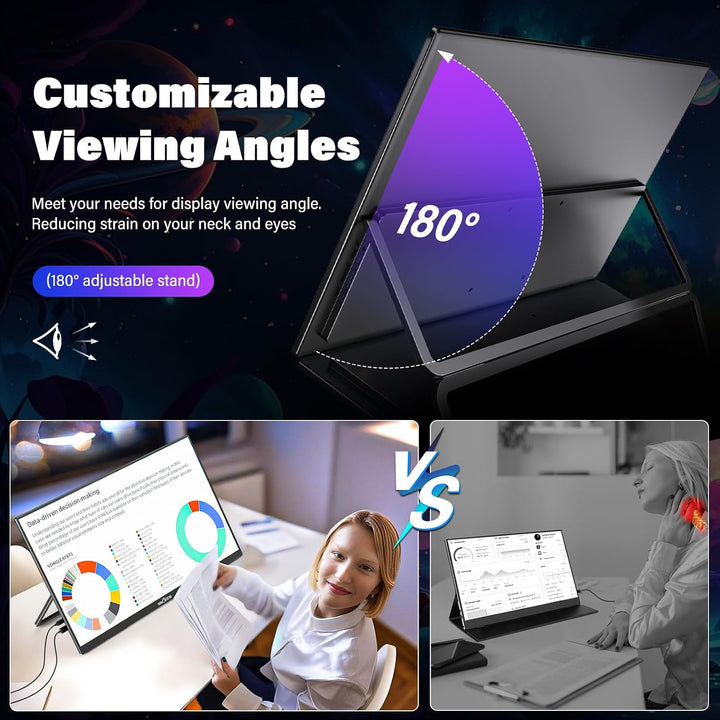 InnoView - Monitor portátil grande de 23.8 pulgadas 2K 100Hz ∆E<...