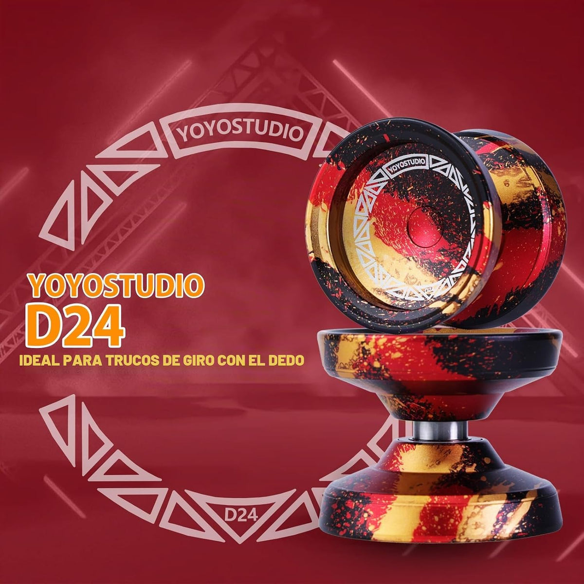 YOYOSTUDIO D24 Yoyo profesional de giro de dedo, yoyo sensible para niños