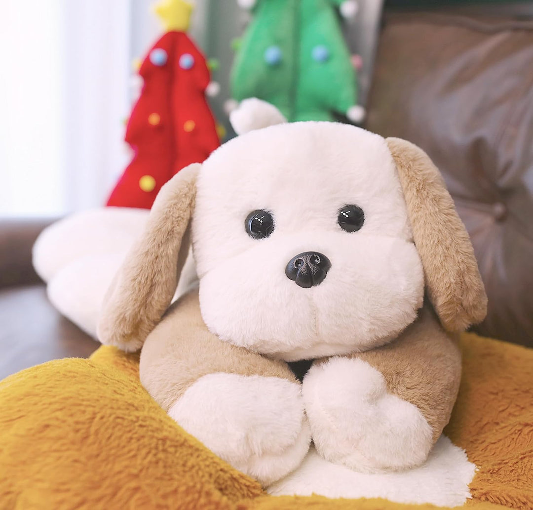 uoozii 50.8 cm | 1.8 kg Perro de peluche con peso color marrón clar...
