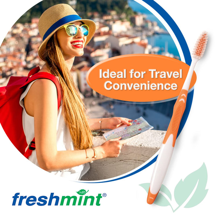 FRESHMINT Cepillos de dientes de alta calidad envueltos individualm...