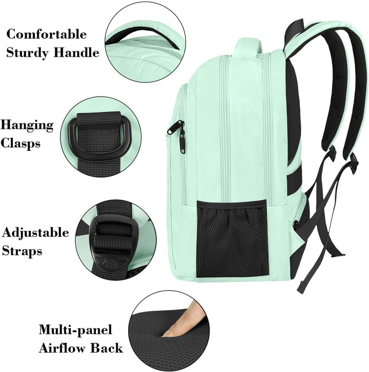 MATEIN Mochila para laptop de 15.6 pulgadas con puerto de carga USB...