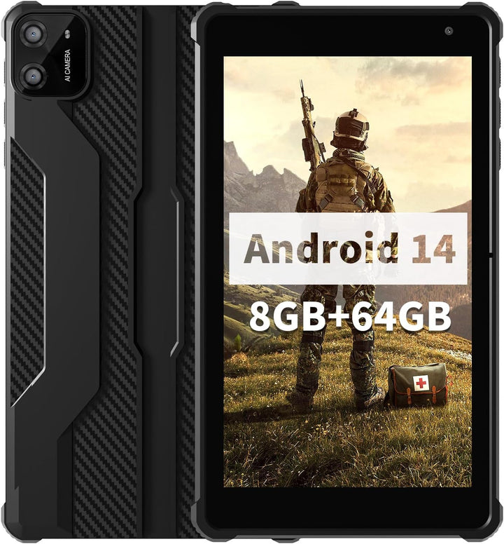 VASOUN Tablet Android 14 de 7 pulgadas, 8 GB de RAM 64 GB ROM, Octa...