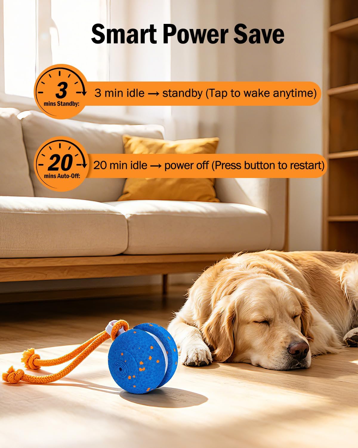 osou Juguete interactivo para perros, juguete móvil automático con 2 modos