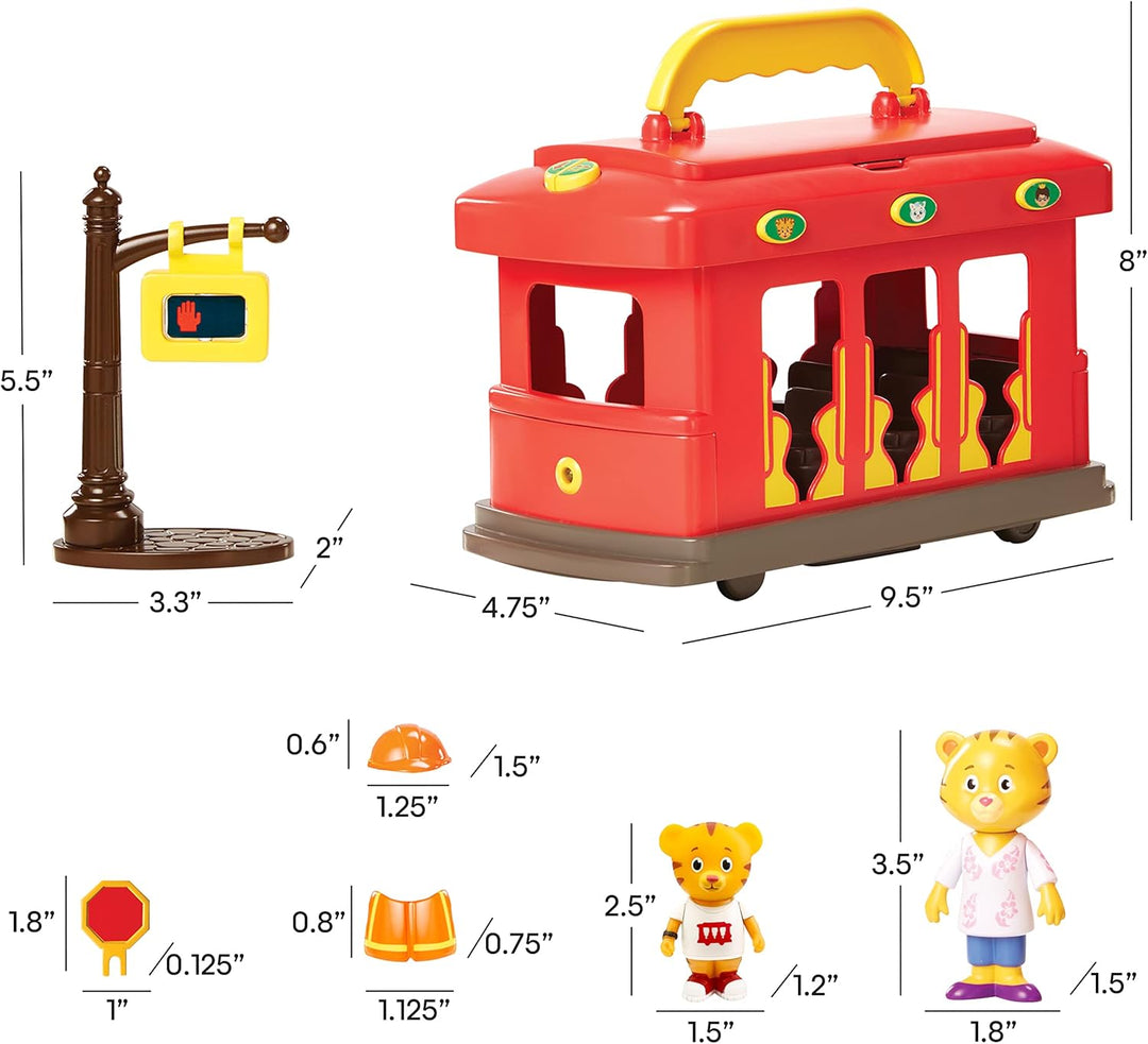 Daniel Tiger's Neighborhood Vehículo electrónico de lujo con 2...