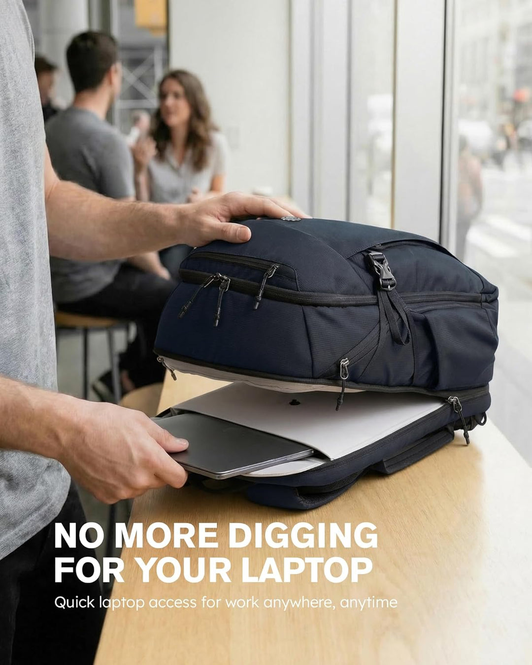 Tolaccea Travel Laptop Backpack 32L, TSA Friendly Flight Approved C...