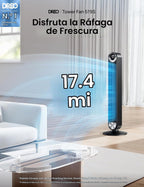 Dreo - Ventilador de torre para dormitorio, ventilador de piso osci...