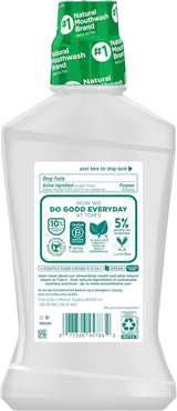 Tom's Of Maine Whole Care - Enjuague bucal natural con flúor, m...