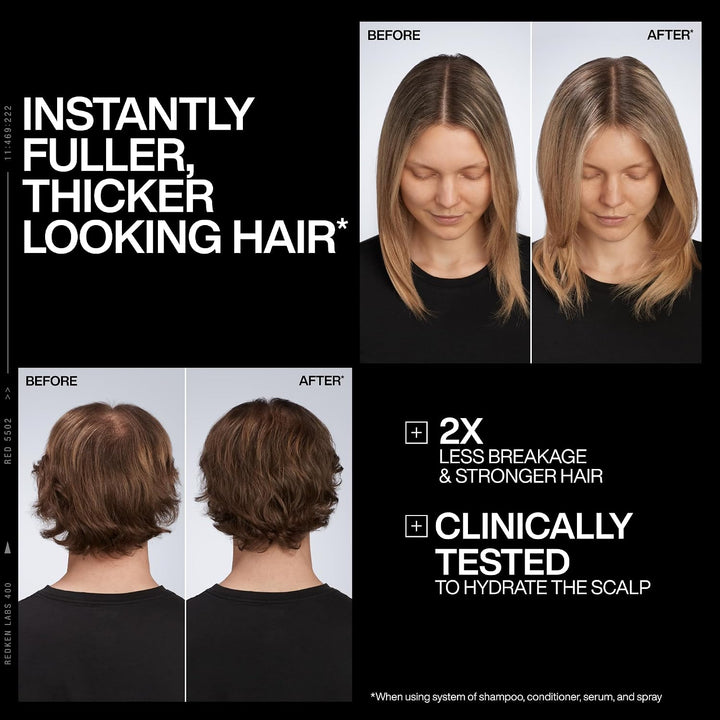 Redken Acidic Grow Full System - Suero para el cuero cabelludo y el...