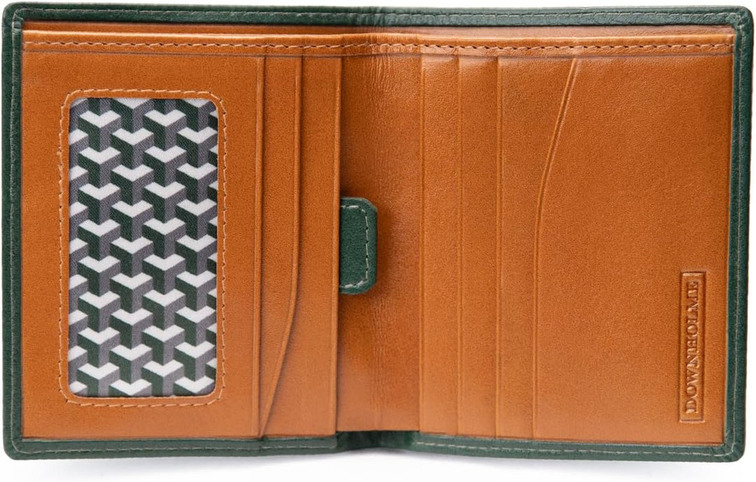 Downholme Billetera de Cuero Bifold con Silueta Delgada para Hombre...