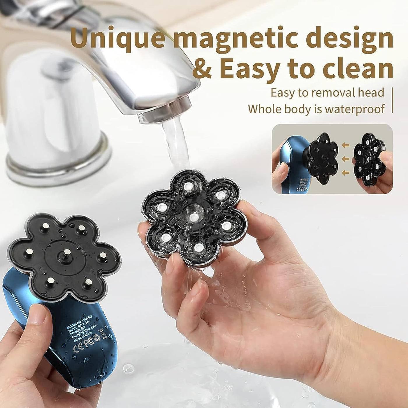 SHPAVVER Afeitadoras de cabeza para hombres calvos: maquinilla de a...