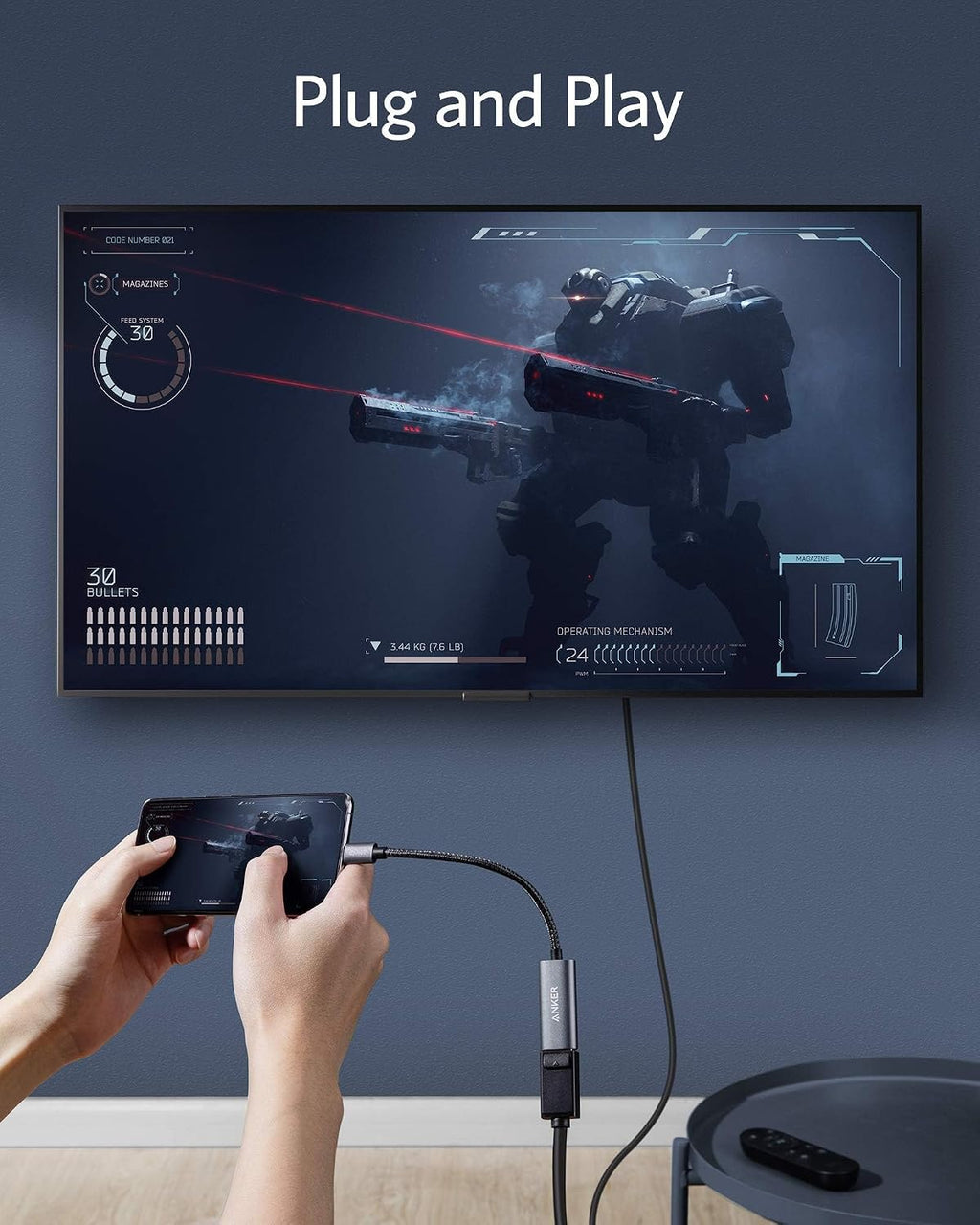 Anker Adaptador USB-C a DisplayPort, espejo o extensión de hasta 4K @60Hz Adaptador