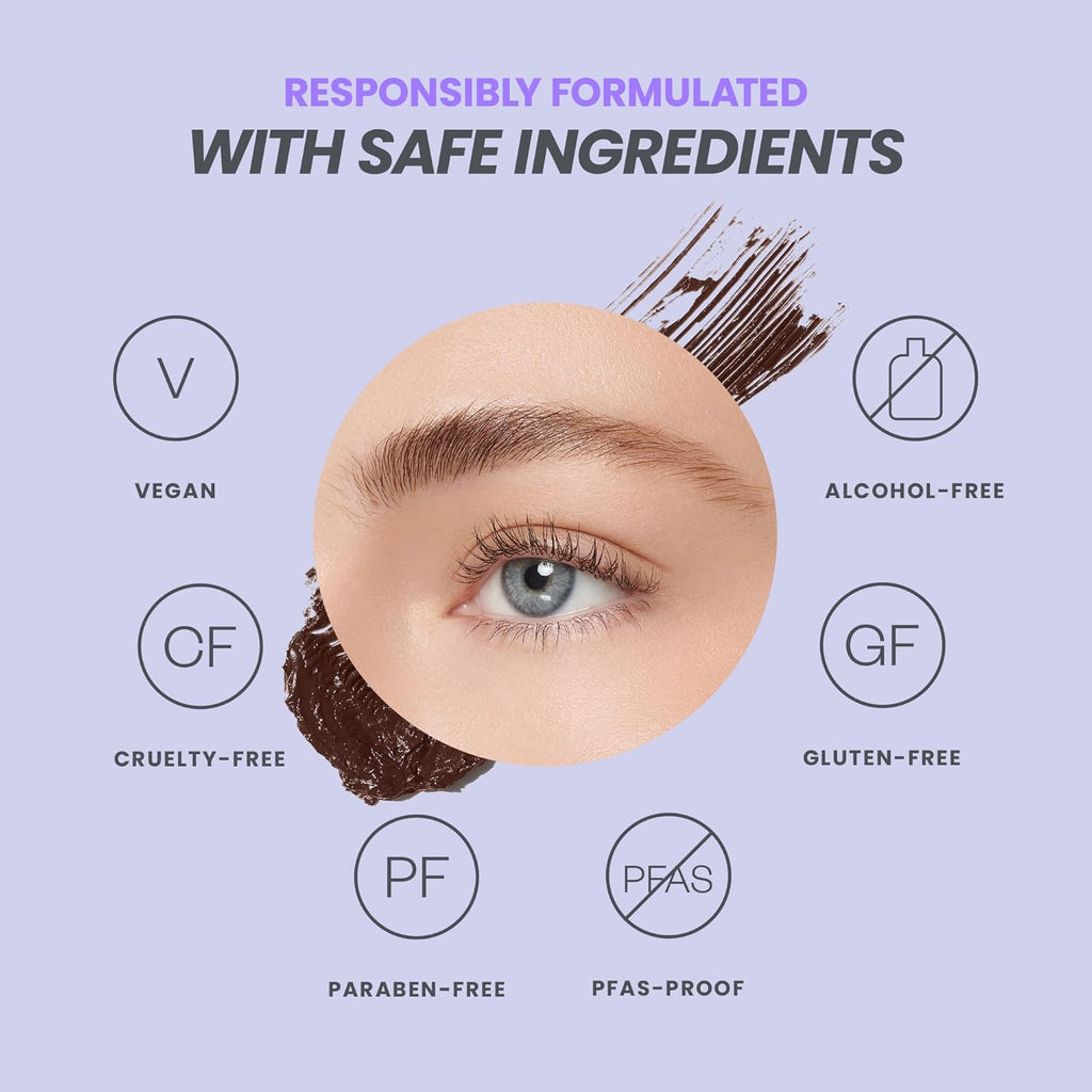 Wonderskin Infinite Rizz Mascara - Máscara de pestañas marrón para...