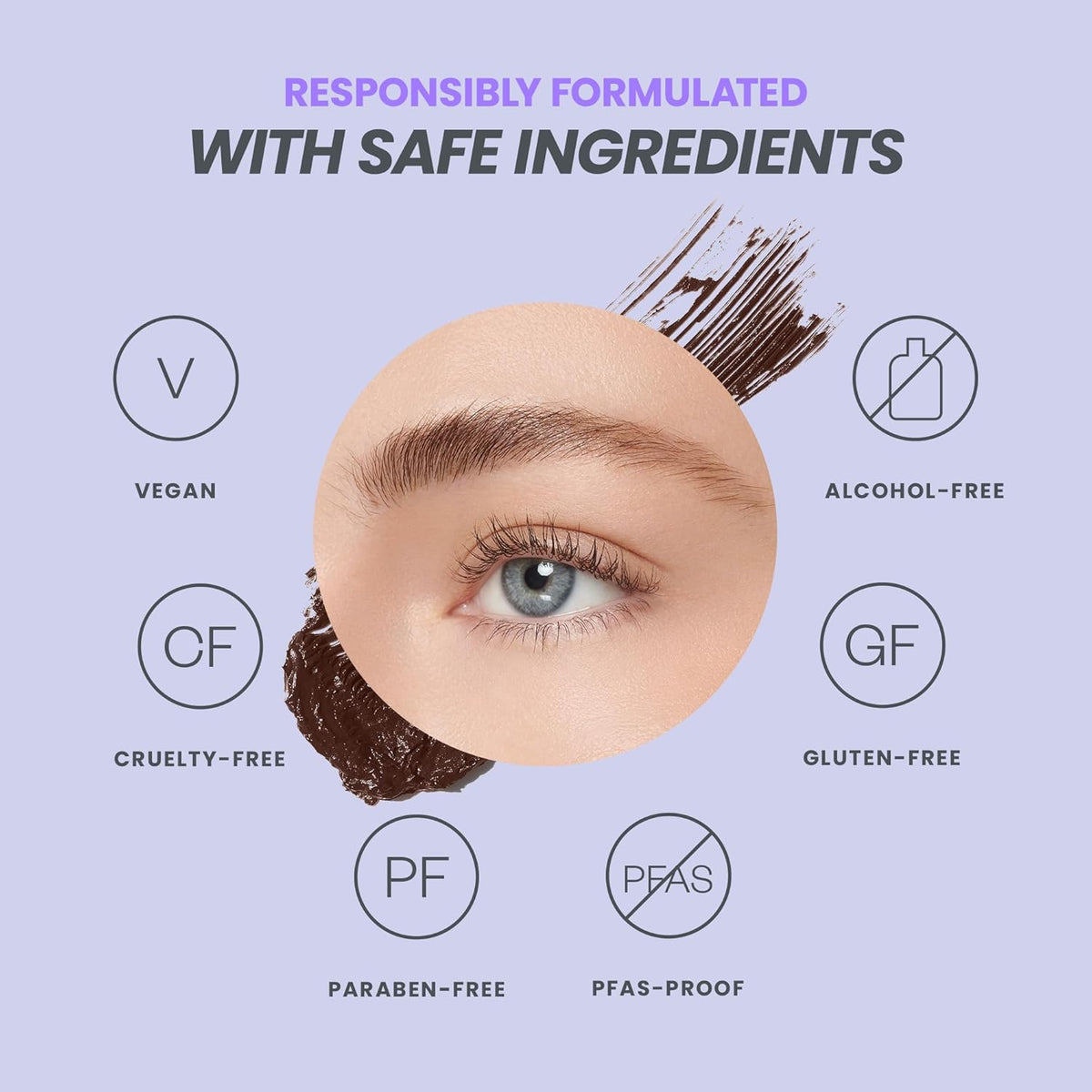Wonderskin Infinite Rizz Mascara - Máscara de pestañas marrón para...