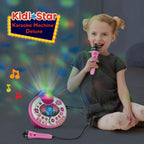 VTech Kidi Star - Máquina de karaoke de lujo, 2 micrófonos con adaptador de CA, color rosa