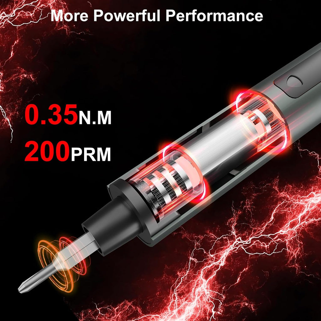 Juego de mini destornilladores eléctricos 75 en 1, destornillador