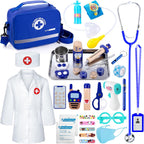 EFO SHM - Kit médico para niños a partir de 3 años, 35 piezas de juguetes de simulación
