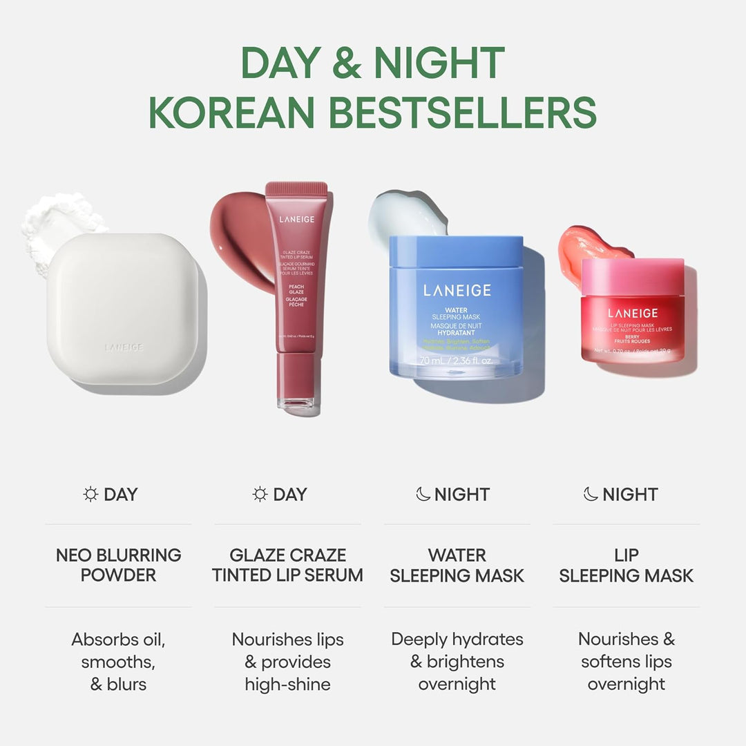 LANEIGE Neo Difuminador Polvo: Compacto de Control de Aceite Corean...