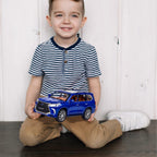Modelo de auto fundido a presión escala 1/24 – Coche de juguete de aleación de zinc con retroceso con sonido y luz, vehículo de juguetes coleccionables para adultos y niños y niñas (azul)