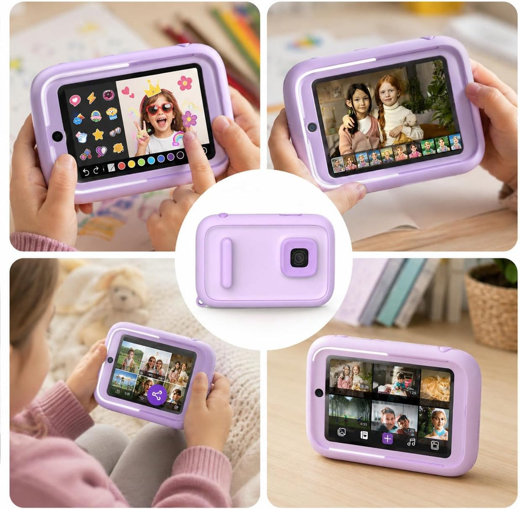 myFirst Camera 50 - Cámara AI para niños con doble lente de 20 MP, color azul