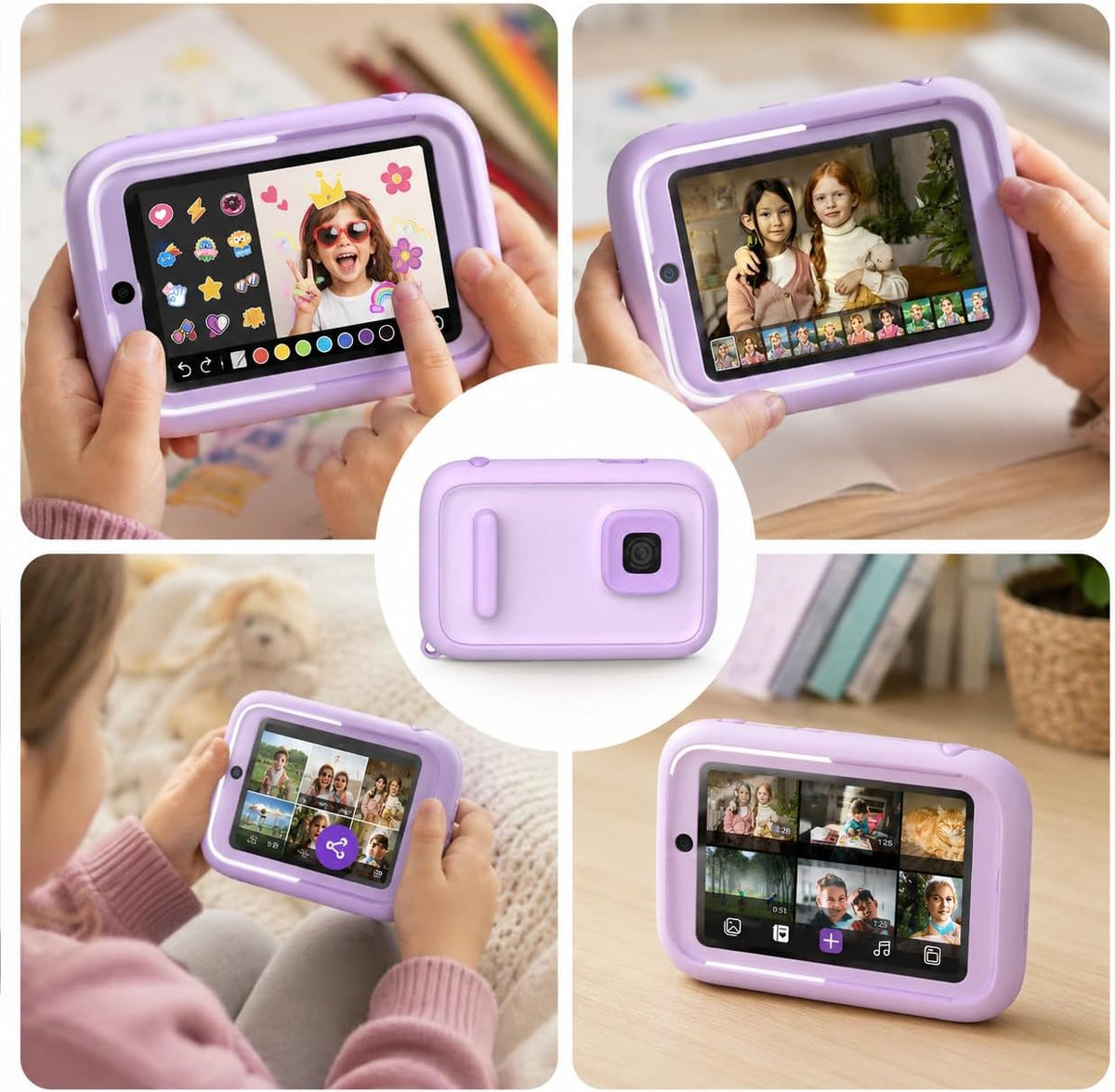 myFirst Camera 50 - Cámara AI para niños con doble lente de 20 MP, color azul
