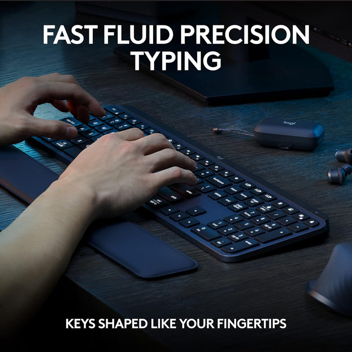 Logitech MX Keys S Combo - Teclado y ratón inalámbrico de alto rend...