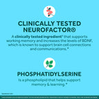 NEURIVA Plus Suplemento cerebral para la memoria y la concentración - 30
