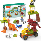 Bloques de construcción para niños pequeños de 3 a 5 años, juguetes de dinosaurio