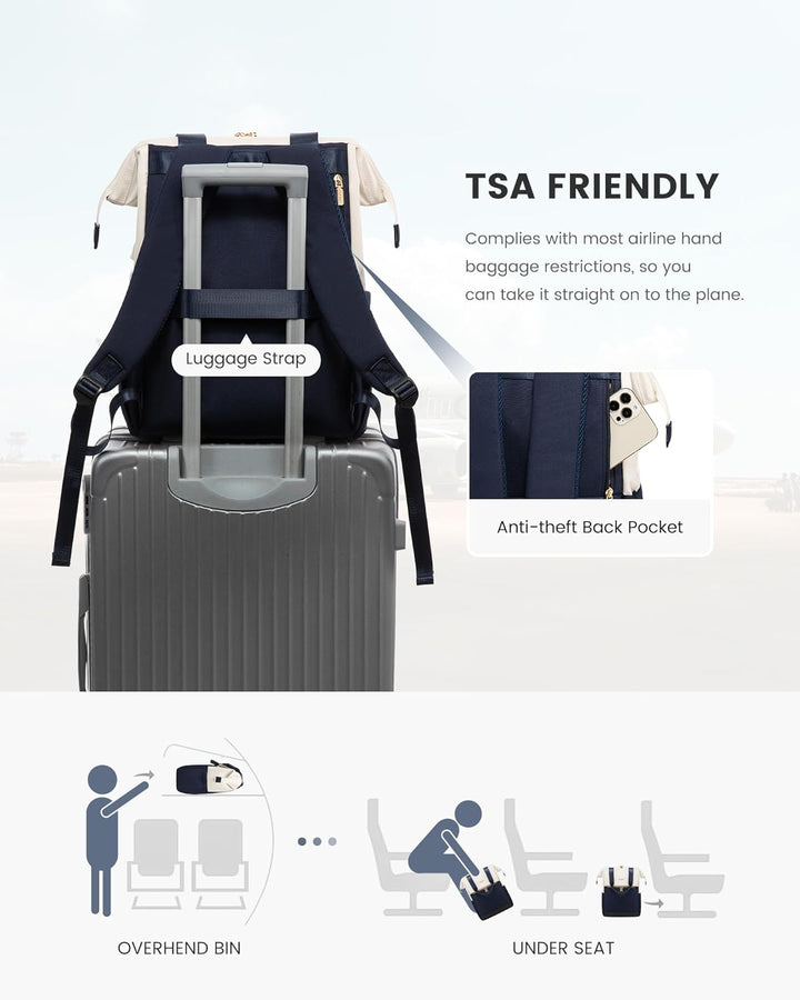 LOVEVOOK Mochila para laptop para mujeres, mochila de trabajo conve...