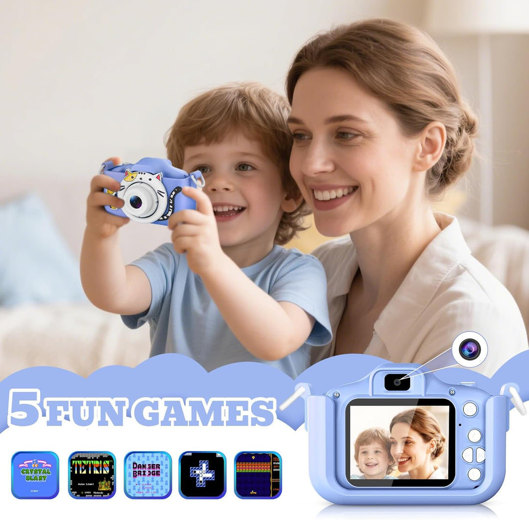 DITUPAN Cámara selfie mejorada para niños, niñas, regalo de festiva...