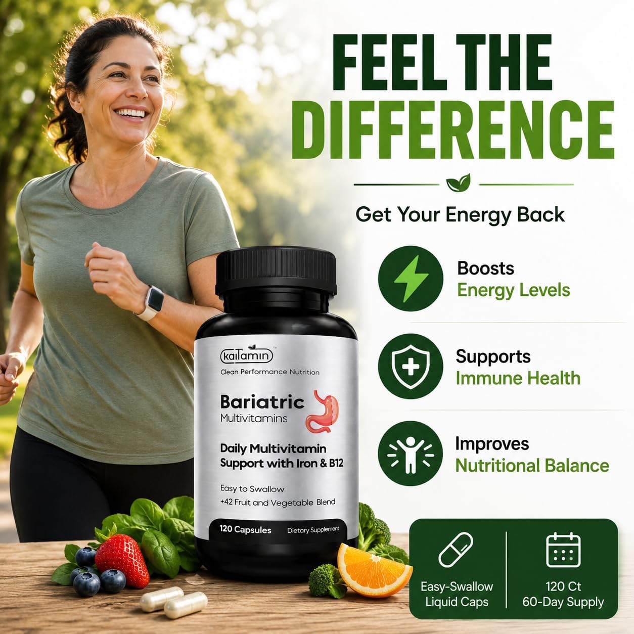 Multivitamínico bariátrico con hierro \u2013 Post cirugía bariátric...