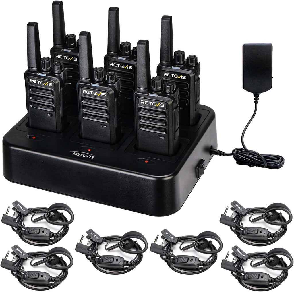 Retevis RT68 Business FRS Walkie Talkies de largo alcance con auriculares