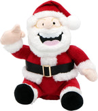 4E's Novelty Peluche de Papá Noel animado, hace un sonido de gas, oso de Navidad parlante, juguetes de peluche para niños de 8 pulgadas, divertidos animales de peluche de Navidad, regalos de broma para niños, niñas, adolescentes, regalo de elefante blanco
