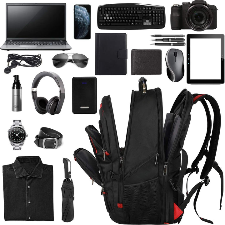 Mochila para laptop de 18.4 pulgadas, mochila para laptop de viaje...