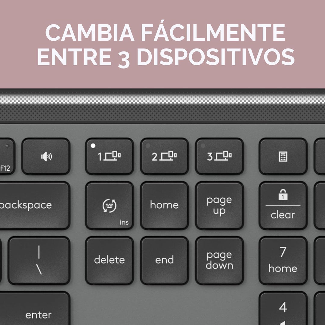 Logitech MK955 Signature - Combo de teclado y mouse inalámbricos, p...
